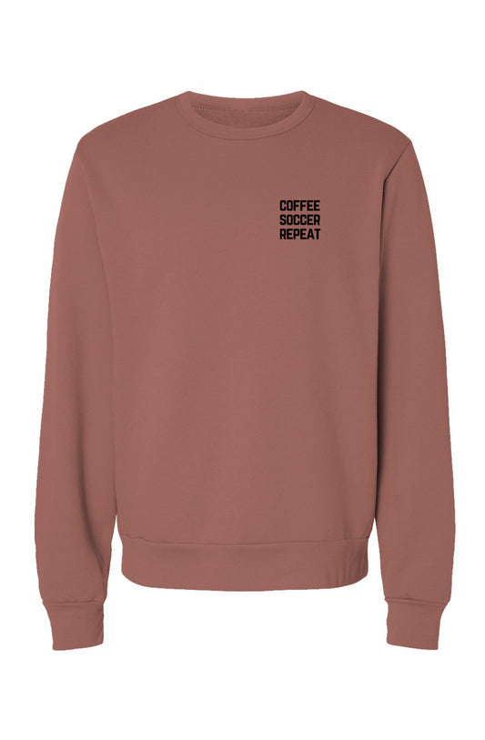 Coffee Soccer Repeat crewneck sweatshirt