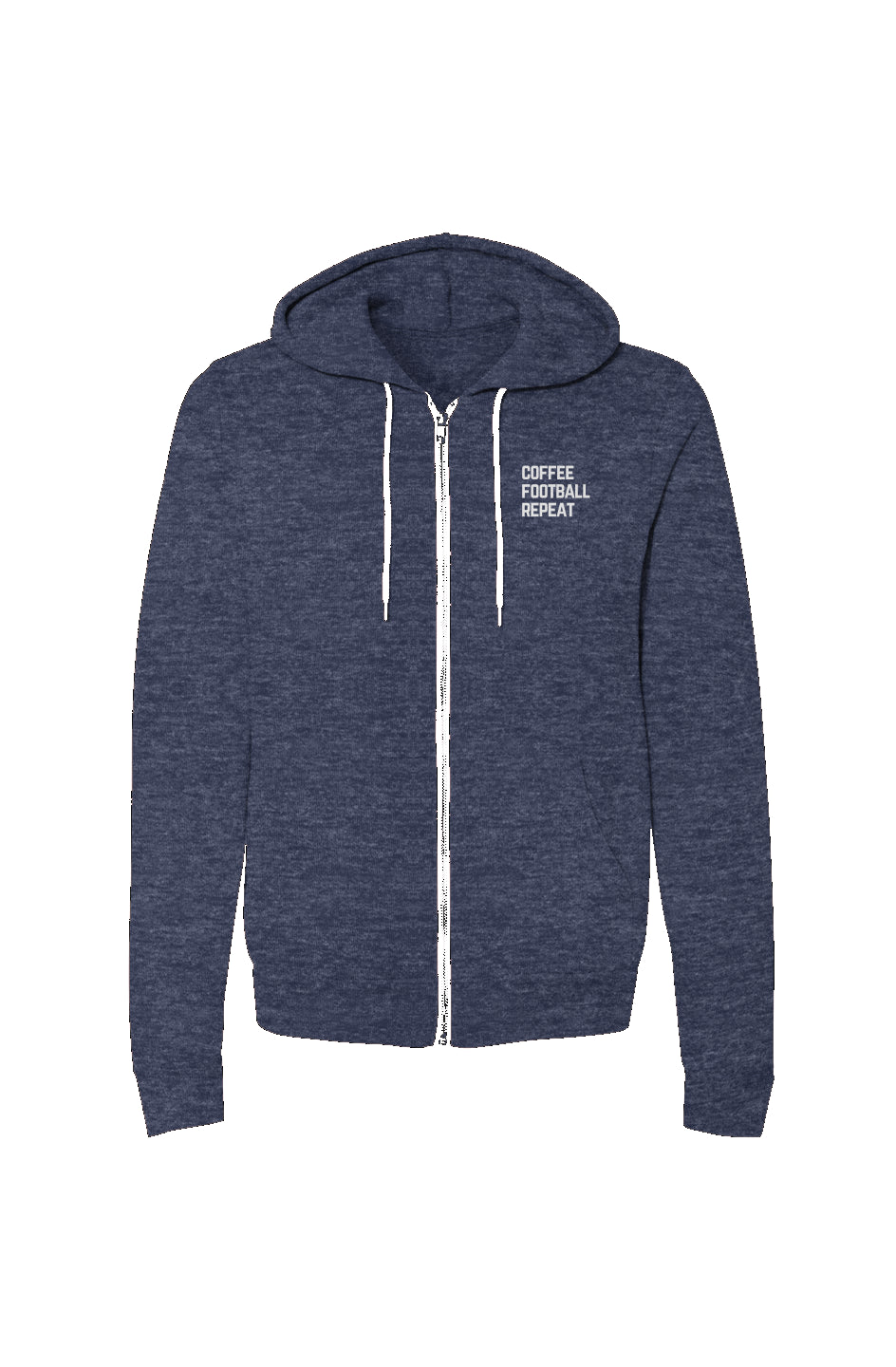 Coffee Football Repeat zip up hoodie